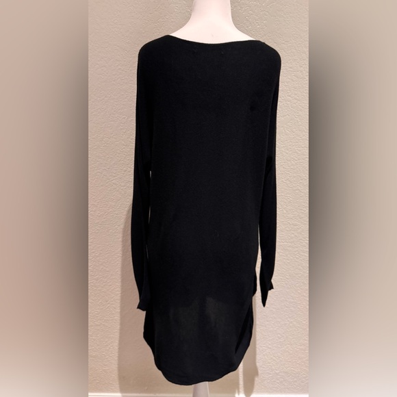 Philosophy Republic Hi-Low Scoop Neck Tunic Sweater – Black – Size M - Picture 6 of 11